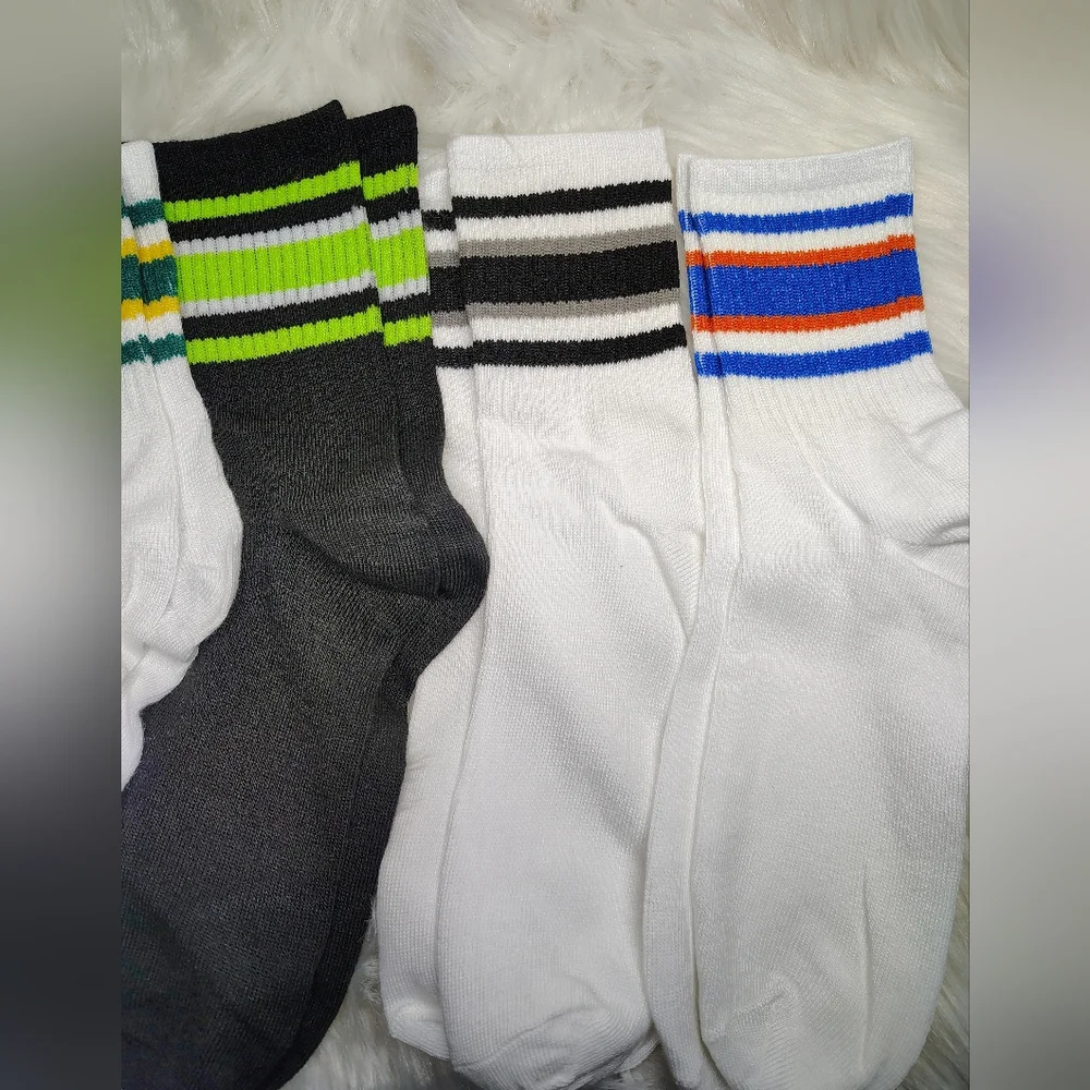 🍉5 For $25* Women's Striped Crew Socks